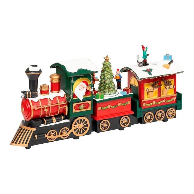 Figura Navideña Máquina De Tren Modelos Variados
