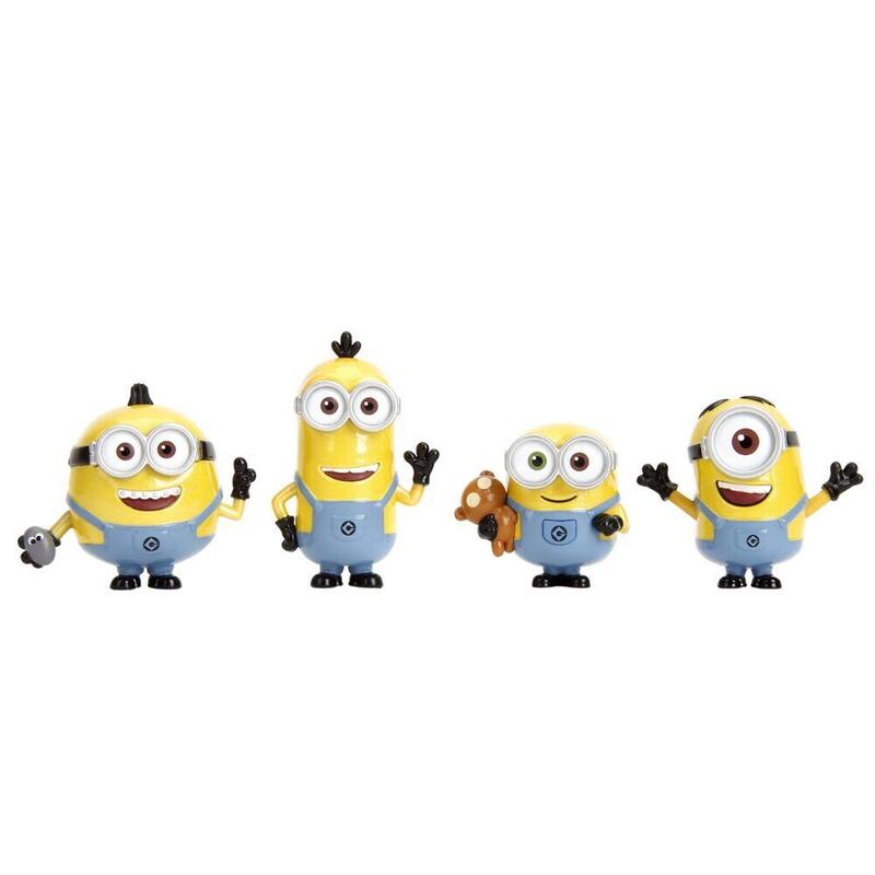 Figura Pack De 12 Unidades  Metalfigs Minions 7cm Surtido