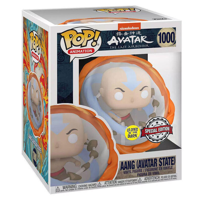 Figura Pop Avatar Aang All Elements Glow In The Dark Exclusive