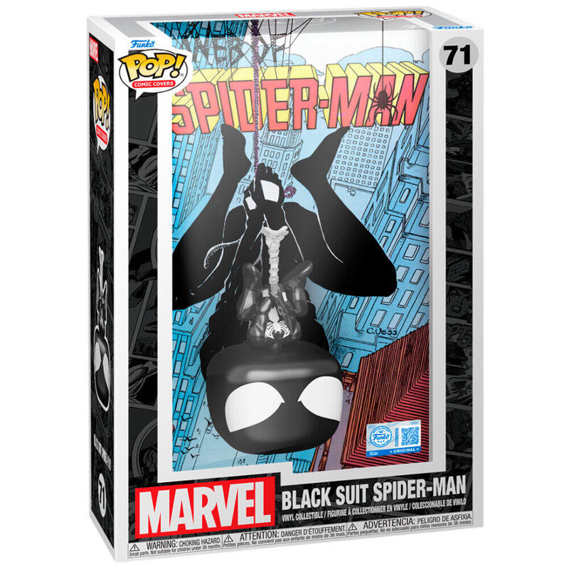 Figura Pop Comic Cover Spider-Man Black Suit Spiderman
