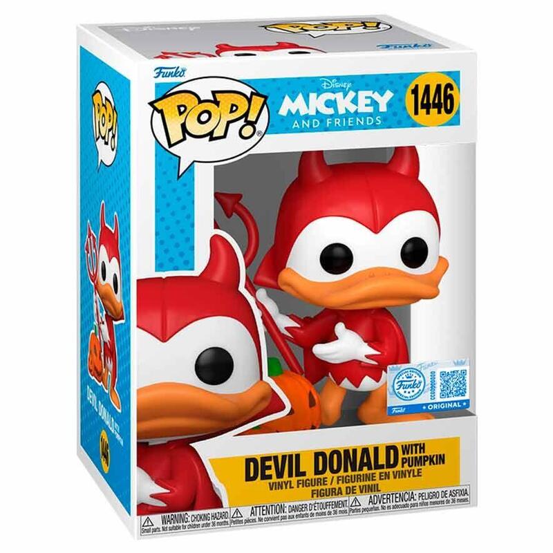 Figura Pop Disney Mickey And Friends Devil Donald With Pumpkin Exclusive