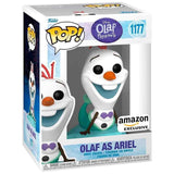 Figura Pop Disney Olaf Present - Olaf As Ariel Exclusive
