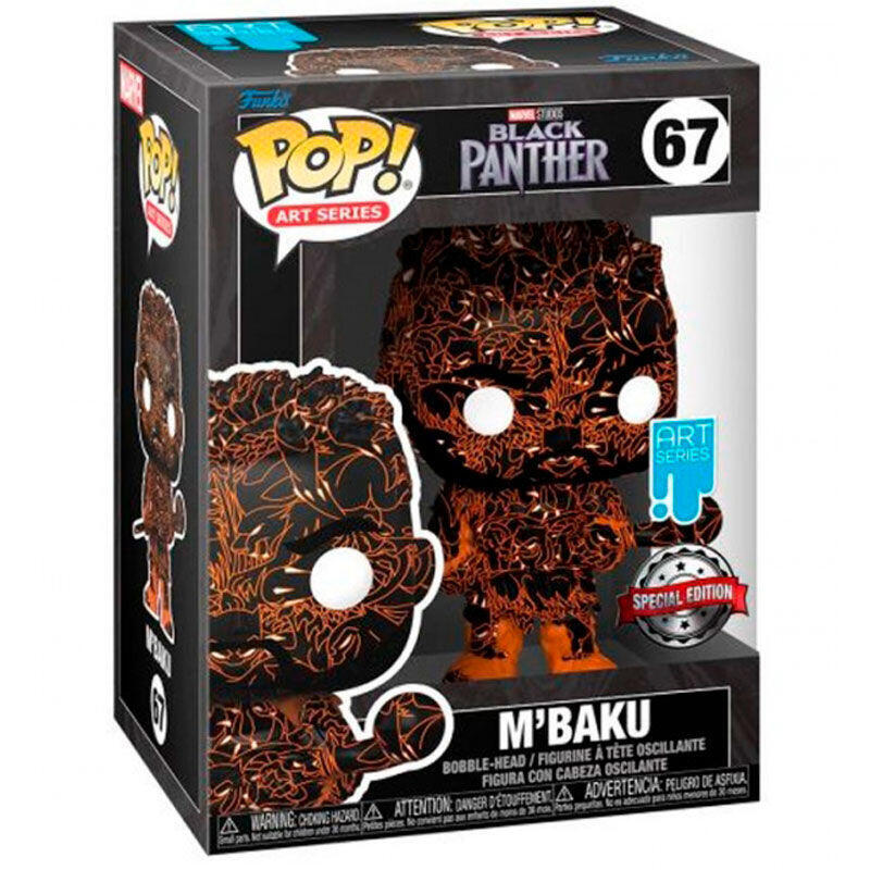 Figura Pop Marvel Black Panther M Baku Artist + Case Exclusive