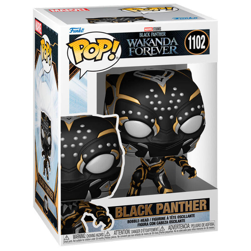 Figura Pop Marvel Black Panther Wakanda Forever Black Panther