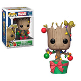 Figura Pop Marvel Holiday Groot With Lights & Ornaments