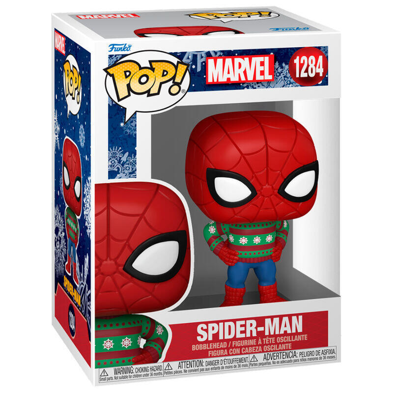 Figura Pop Marvel Holiday Spiderman