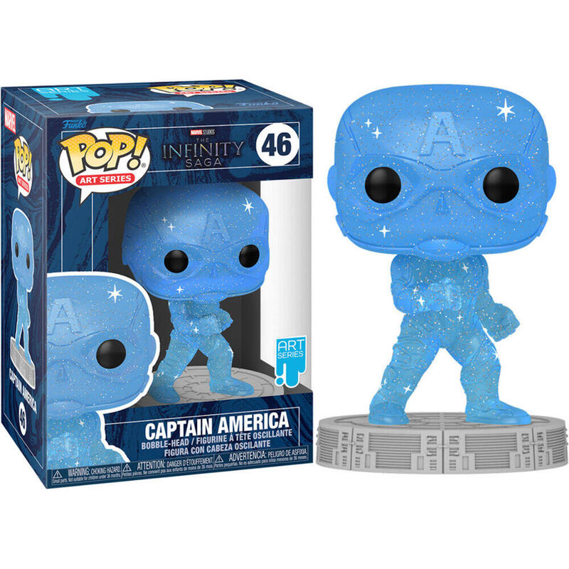 Figura Pop Marvel Infinity Saga Capitan America Blue