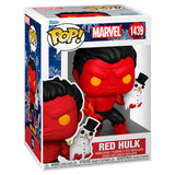 Figura Pop Marvel Red Hulk With Snowman