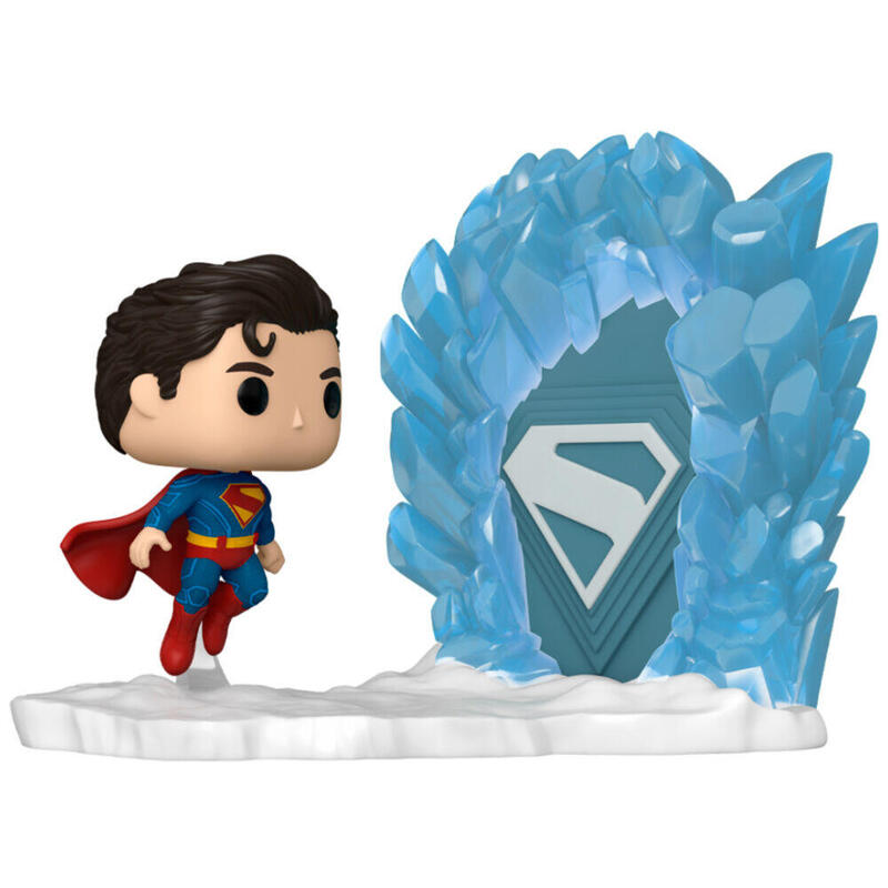 Figura Pop Moment Dc Comics Superman - Superman And Fortress Of Solitude
