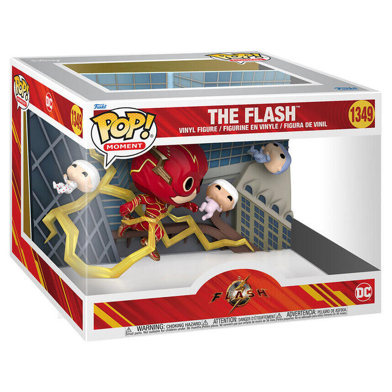 Figura Pop Moment Dc Comics The Flash Baby Rescue