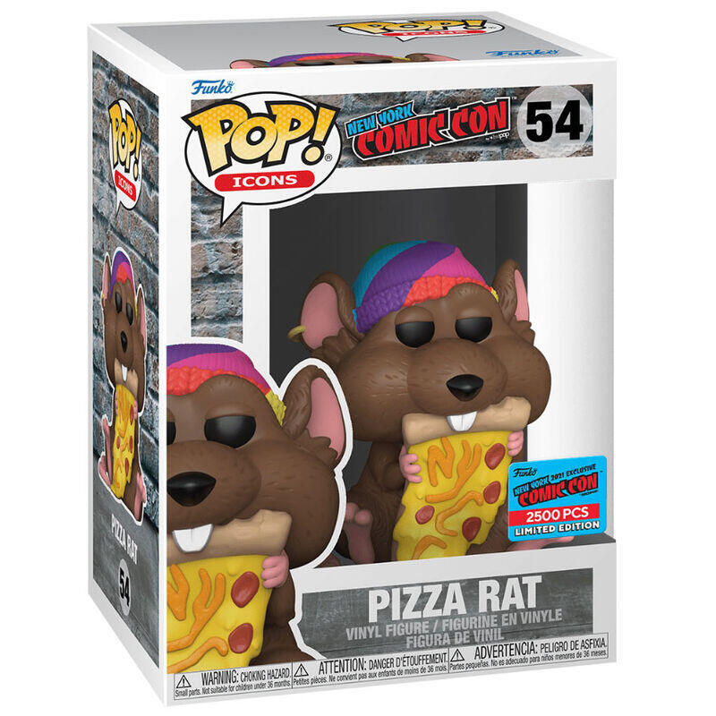 Figura Pop New York Comiccon Pizza Rat Exclusive