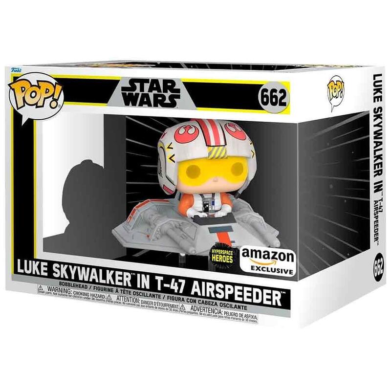 Figura Pop Rides Star Wars Luke Skywalker In T-47 Airspeeder Exclusive