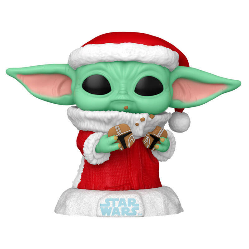 Figura Pop! Star Wars - Grogu With Christmas Cookie