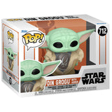 Figura Pop Star Wars The Mandalorian Din Grogu With Armor