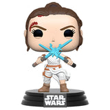 Figura Pop Star Wars The Rise Of Skywalker Rey With Light Sabers