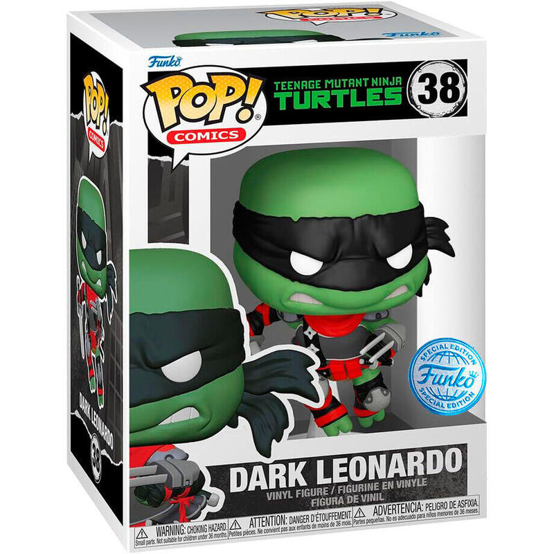 Figura Pop Tortugas Ninja Teenage Mutant Dark Leonardo Exclusive