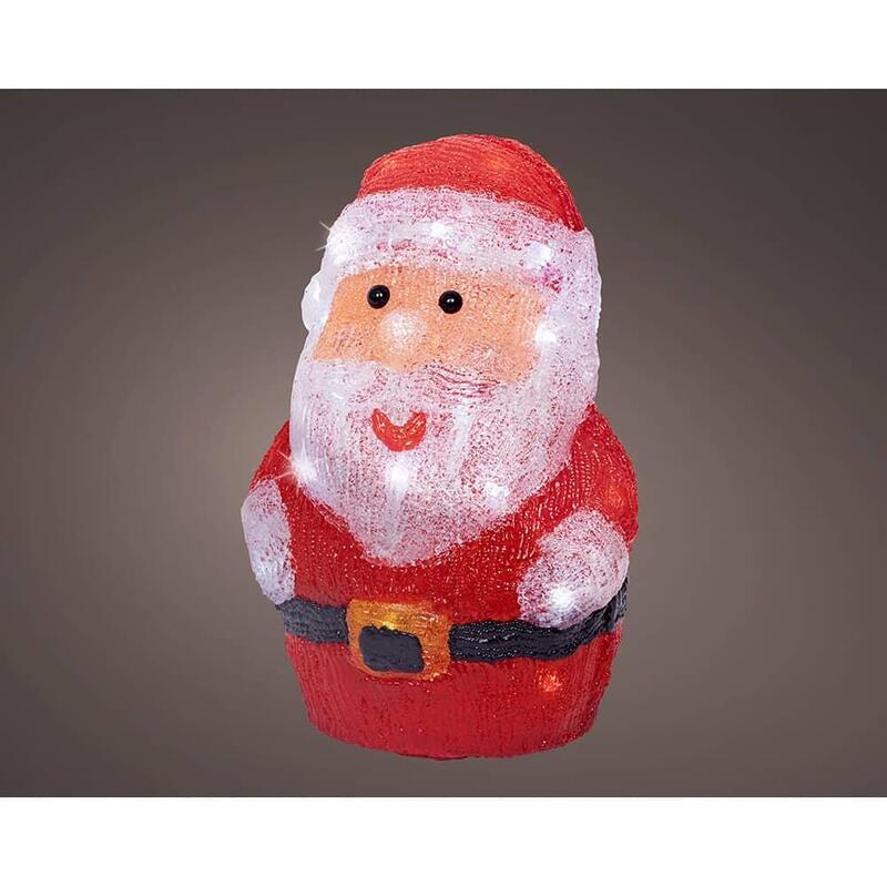 Figura Santa Led Exterior 17 X 14 X 23,50 Cm