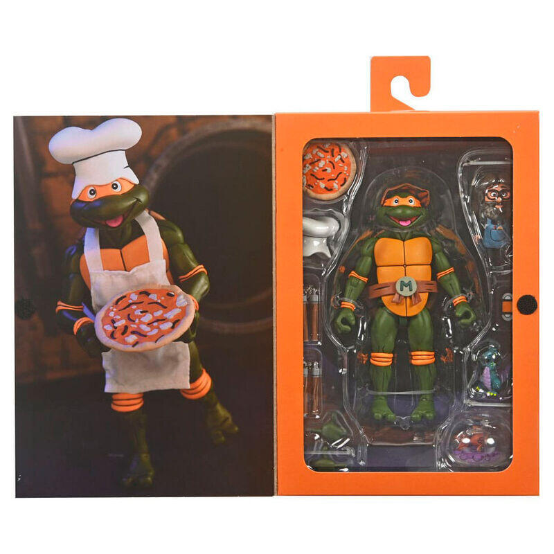 Figura Ultimate Michelangelo Vhs Cartoon Tortugas Ninja 18cm