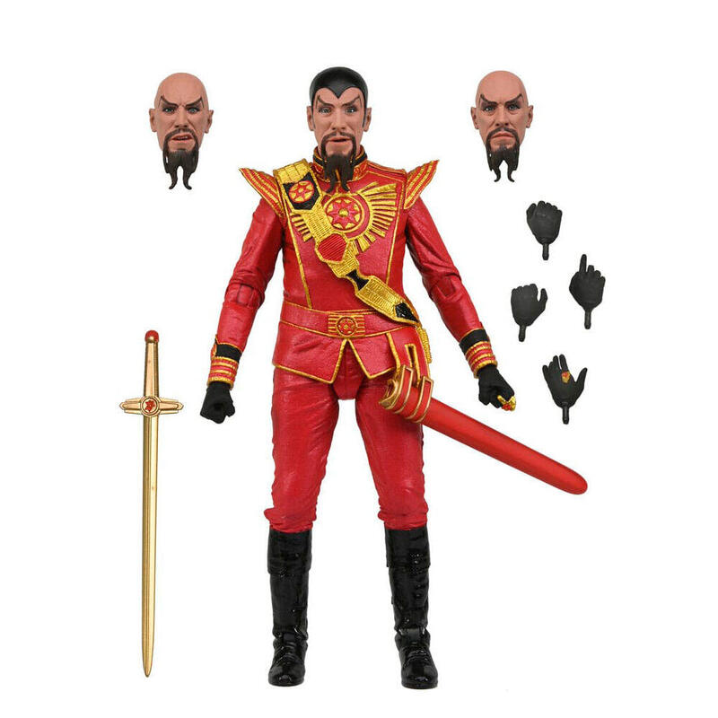 Figura Ultimate Ming (Red Military Outfit) Scale Action Fig. 18 Cm Flash Gordon (1980)