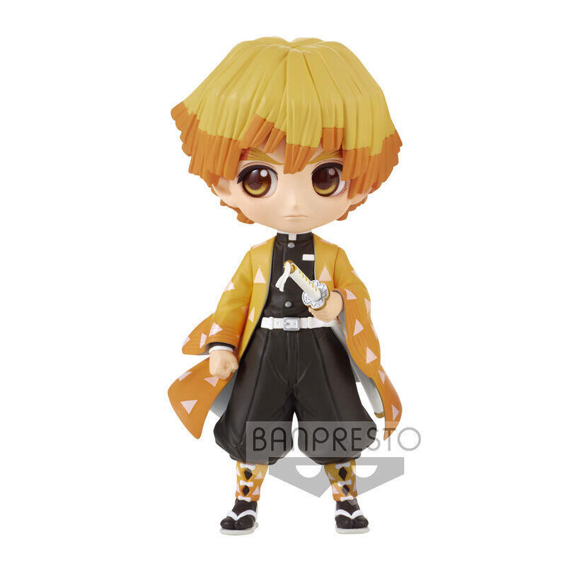 Figura Zenitsu Agatsuma Demon Slayer Kimetsu No Yaiba Q Posket Ver.A 14cm