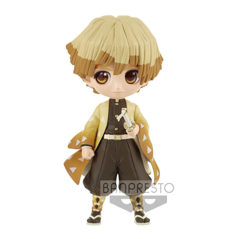 Figura Zenitsu Agatsuma Demon Slayer Kimetsu No Yaiba Q Posket Ver.B 14cm
