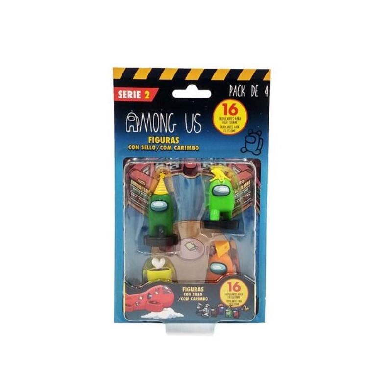 Figuras Among Us S2 Caja Pack 4