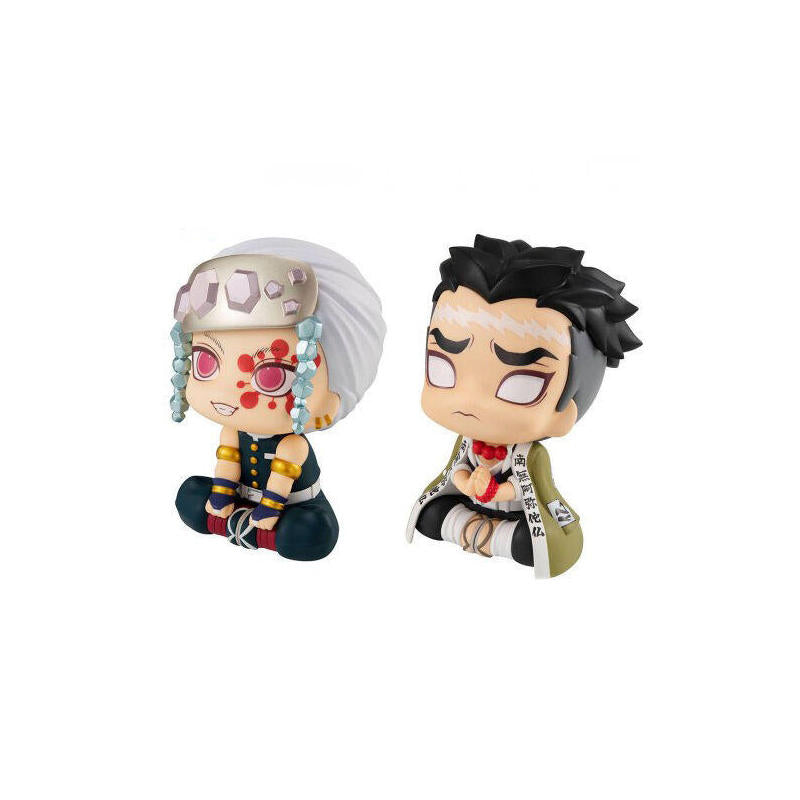 Figuras Tengen Uzui + Gyomei Himejima Lookup Demon Slayer Kimetsu No Yaiba 11cm
