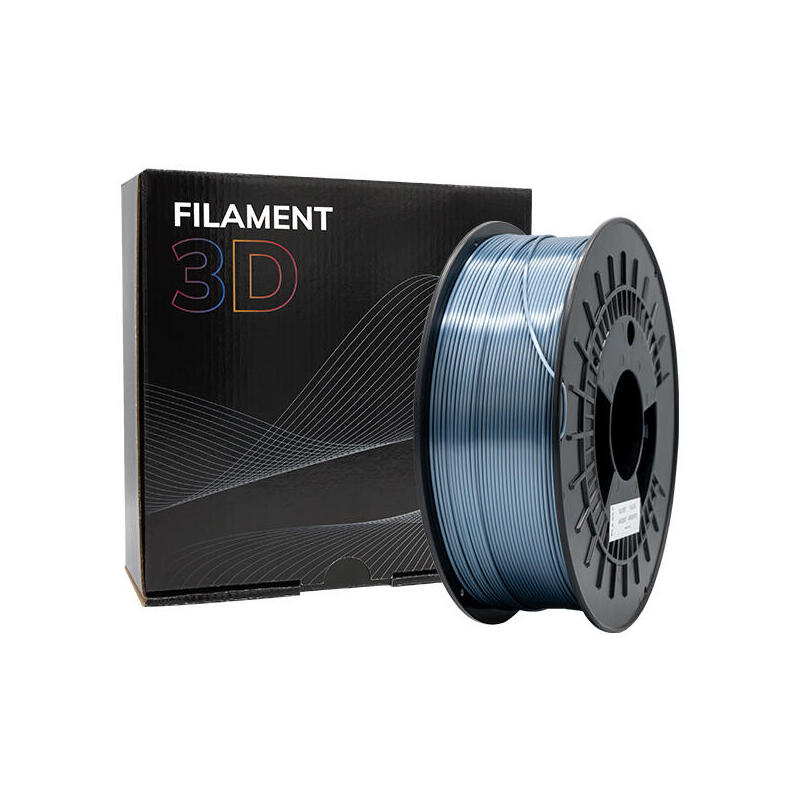 Filamento 3d Pla Silk - Diametro 1.75mm - Bobina 1kg - Color Plata