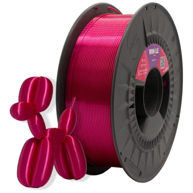 Filamento Winkle Pla Silk 1.75mm Rosa Rubí 1kg
