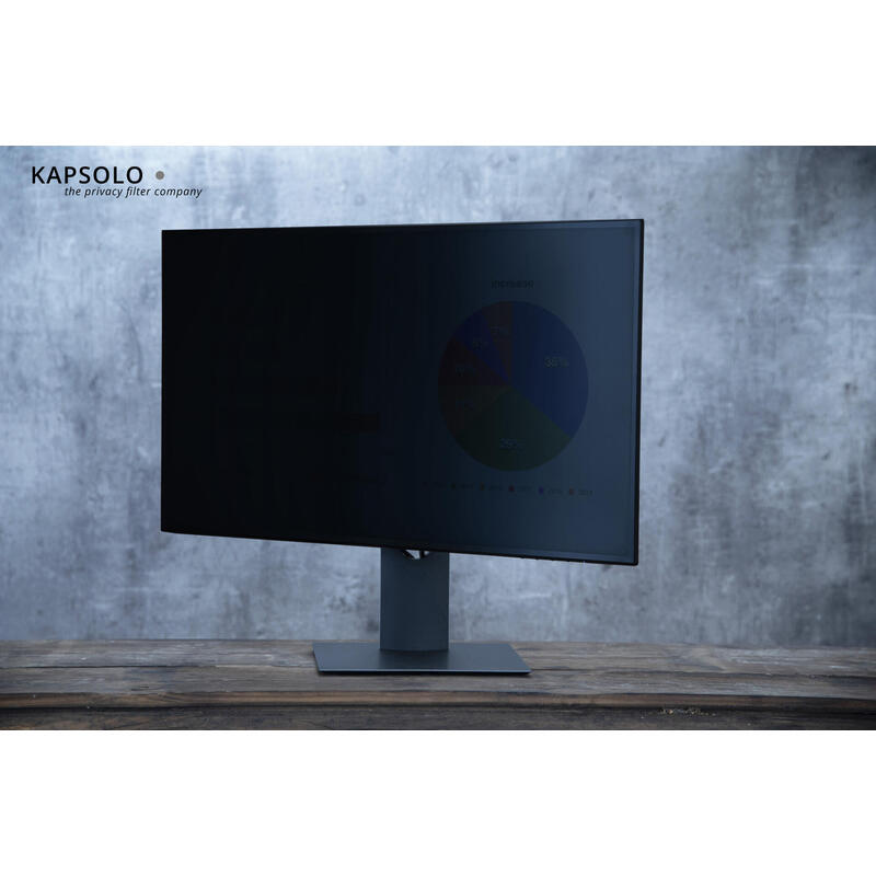 Filtro De Privacidad Enchufable De 2 Vías Kapsolo Para 49,53 Cm (19,5 ") De Ancho 16: 9