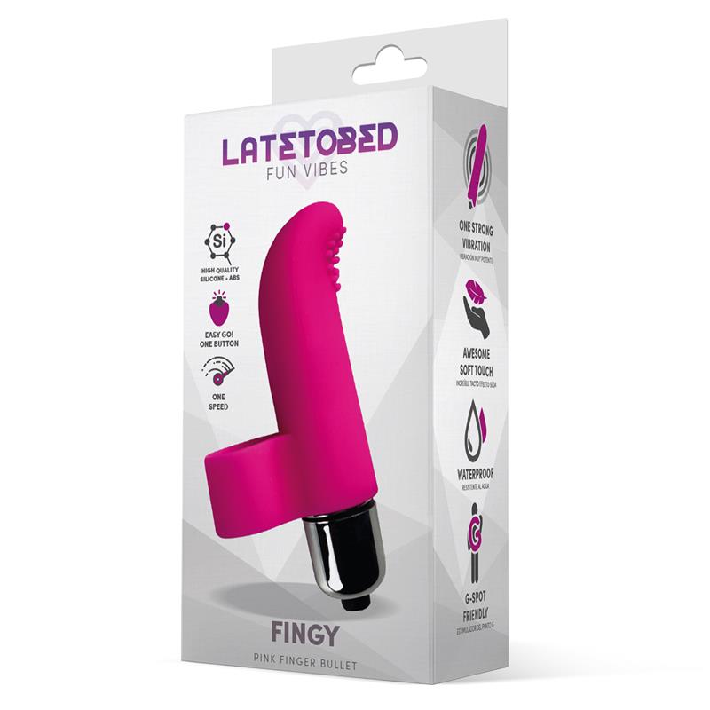 Fingy Bala Vibradora Para El Dedo Silicona Rosa