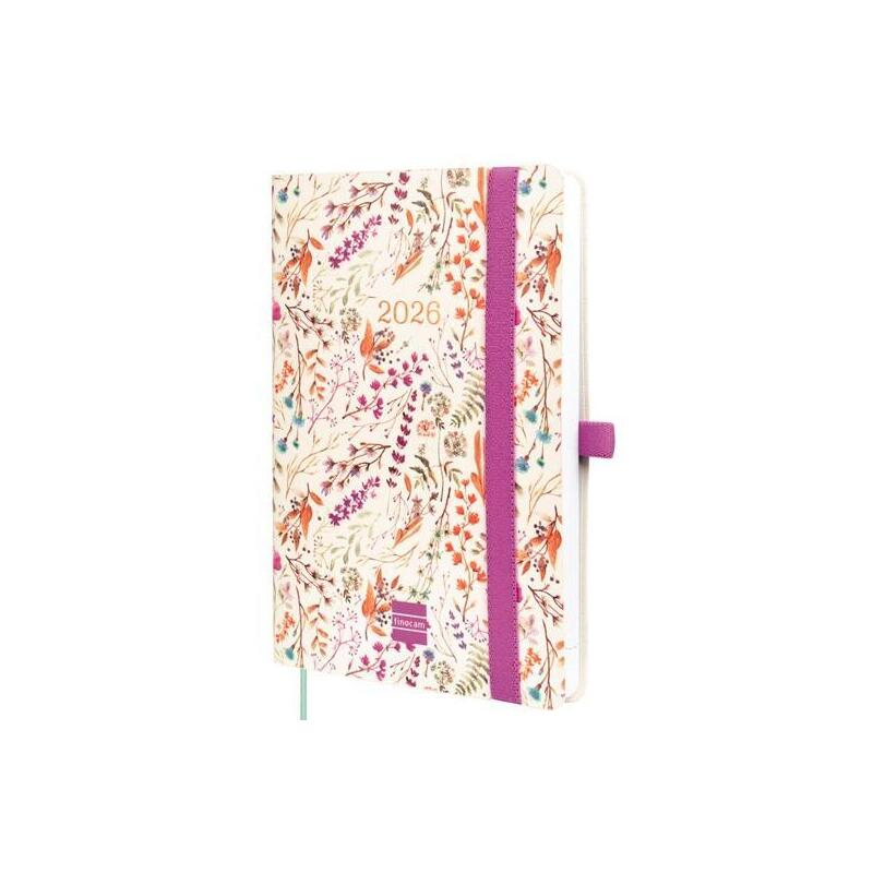 Finocam Agenda Capri Espiral 16 Meses F4 Svh Cierre C/Goma Tapa Blanda Happy 2025-2026