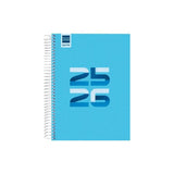 Finocam Agenda Cool Para Estudiantes Espiral 4º 1dp Azul 2025-2026