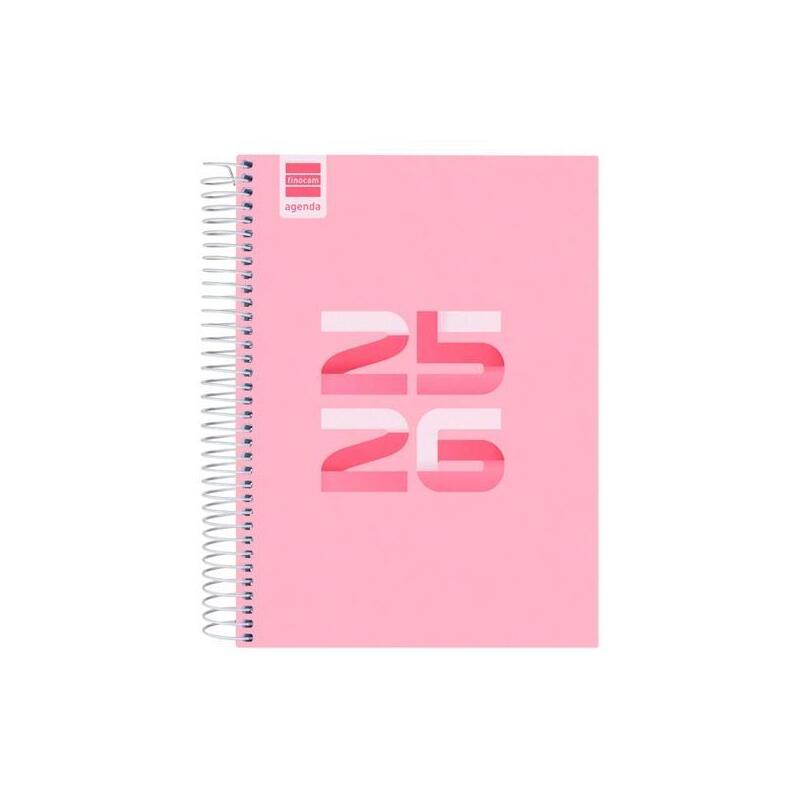 Finocam Agenda Cool Para Estudiantes Espiral 4º 1dp Rosa 2025-2026