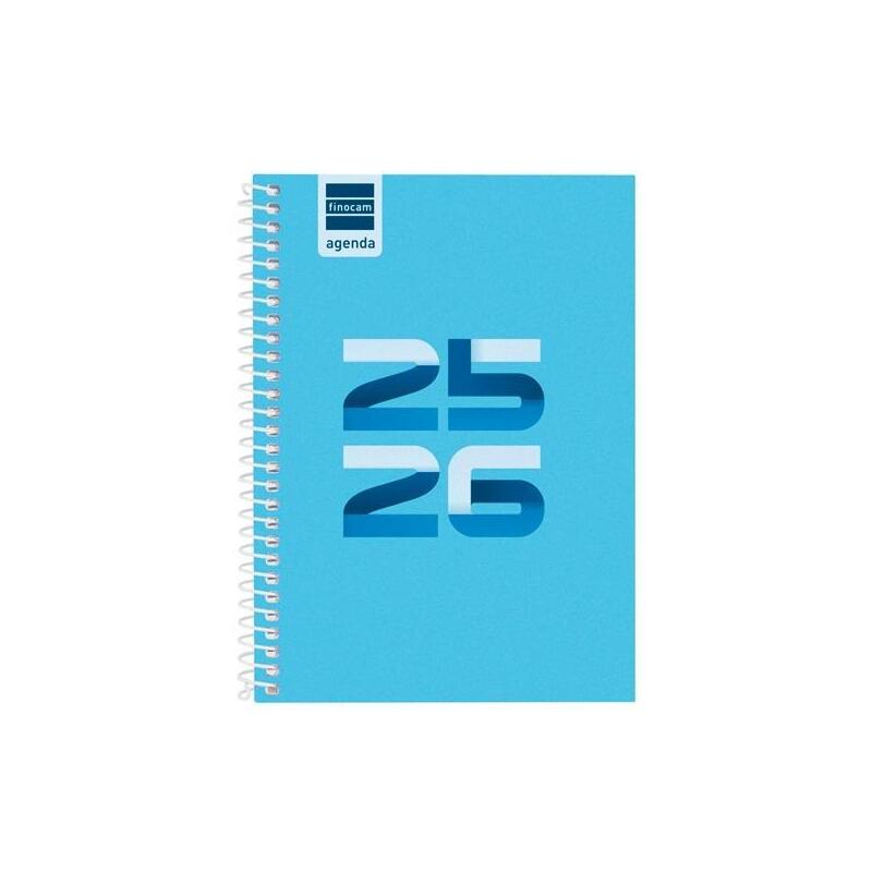 Finocam Agenda Cool Para Estudiantes Espiral 8º Svh Azul 2025-2026