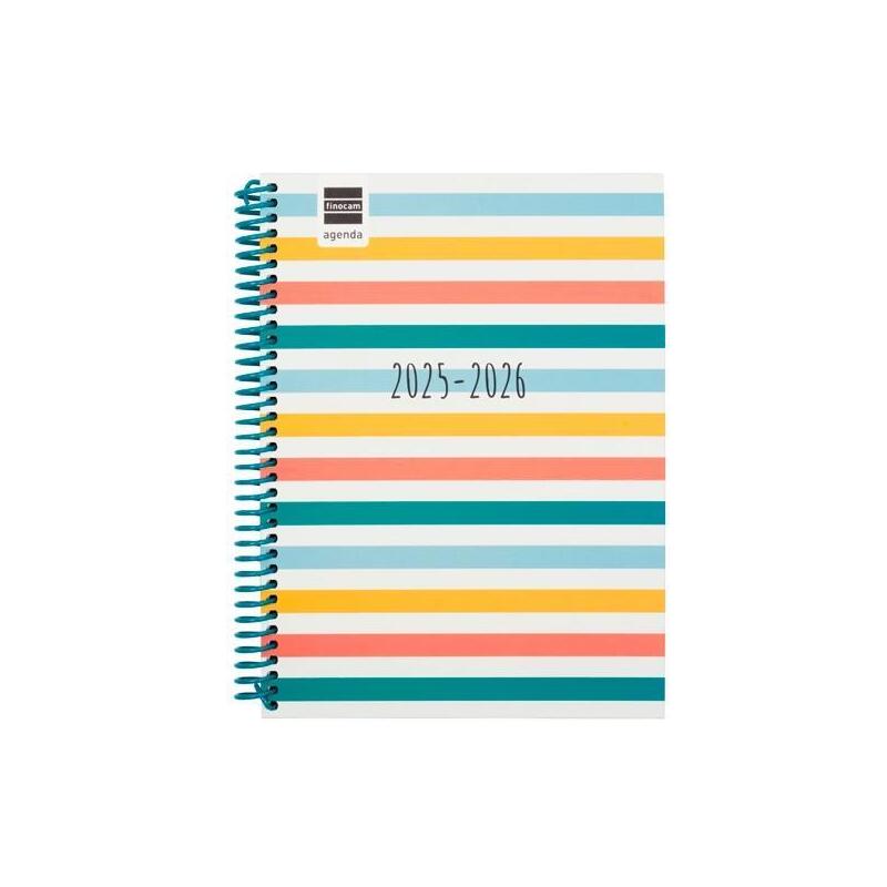 Finocam Agenda Diva Para Estudiantes Espiral 4º Svh Colors 2025-2026