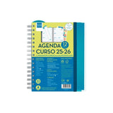 Finocam Agenda Docente Magistral Personalizable Espiral Doble 4º Svh Azul 2025-2026