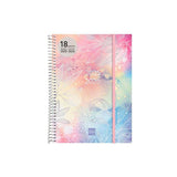 Finocam Agenda Espiral 18 Meses E10 Svh Cierre C/Goma Tapa Pp Pretty 2025-2026