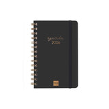 Finocam Agenda Espiral Alma E5-117x181mm Svh Tapa Dura Negro 2026