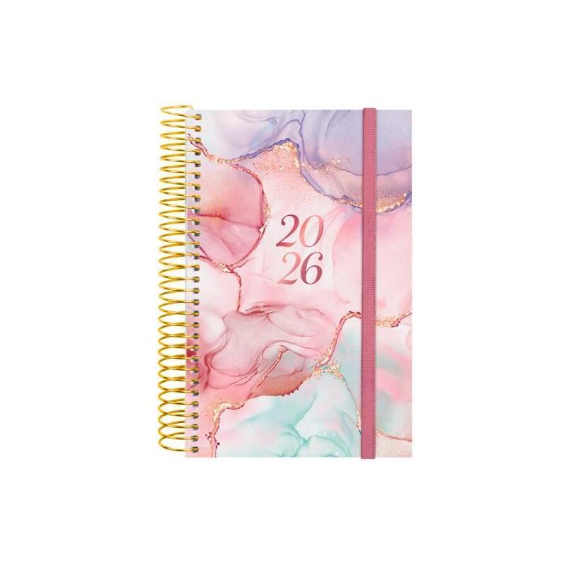 Finocam Agenda Espiral Design Collection E5-117x181mm 1dp Tapa Pp Goldy 2026