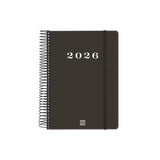 Finocam Agenda Espiral My E10-155x212mm 1dp Tapa Dura Negro 2026