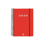Finocam Agenda Espiral My E10-155x212mm 1dp Tapa Dura Rojo 2026
