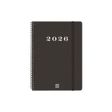 Finocam Agenda Espiral My E10-155x212mm Svh Tapa Dura Negro 2026
