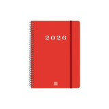 Finocam Agenda Espiral My E10-155x212mm Svh Tapa Dura Rojo 2026