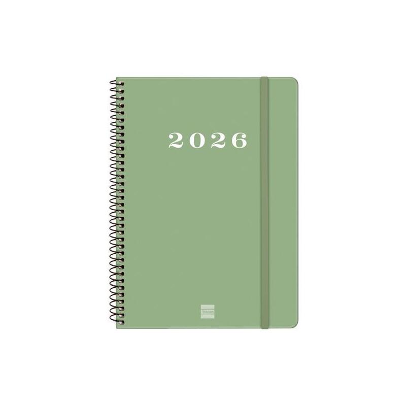 Finocam Agenda Espiral My E10-155x212mm Svh Tapa Dura Verde 2026