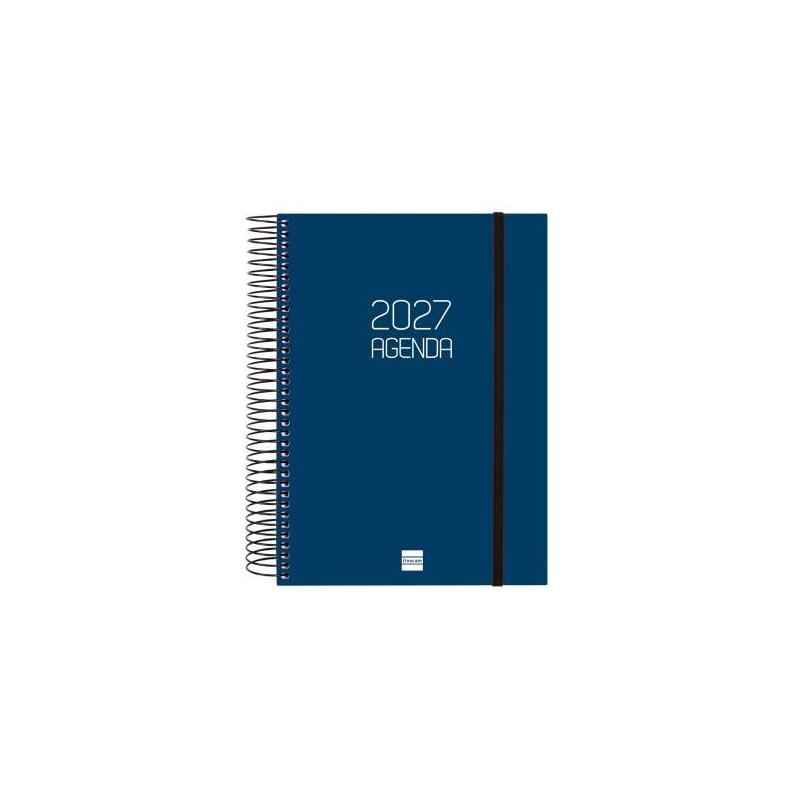 Finocam Agenda Espiral Opaque E10-155x212mm 1dp Tapa Pp Azul 2027