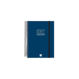 Finocam Agenda Espiral Opaque E10-155x212mm 1dp Tapa Pp Azul 2027