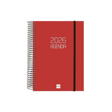 Finocam Agenda Espiral Opaque E10-155x212mm 1dp Tapa Pp Burdeos 2026