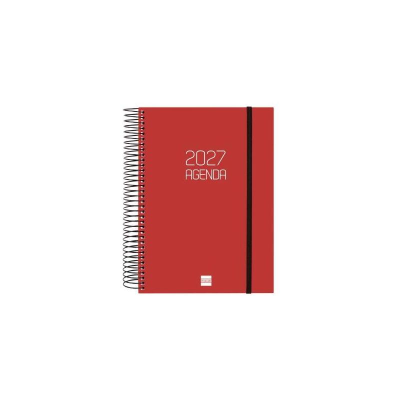 Finocam Agenda Espiral Opaque E10-155x212mm 1dp Tapa Pp Burdeos 2027