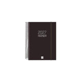 Finocam Agenda Espiral Opaque E10-155x212mm 1dp Tapa Pp Negro 2027